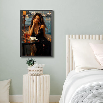 Elegant Woman - Full Round Drill Diamond Painting 40*60CM