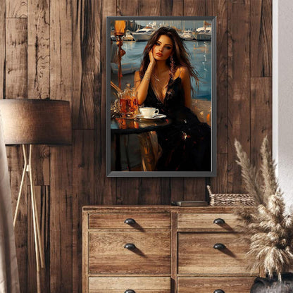 Elegant Woman - Full Round Drill Diamond Painting 40*60CM
