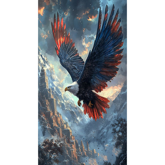 Eagles - Full Round Drill Diamond Painting 45*75CM