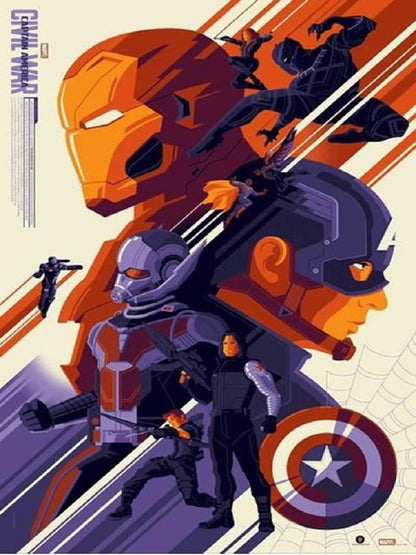 Captain America - Full Round Drill Diamond Painting 40*50CM
