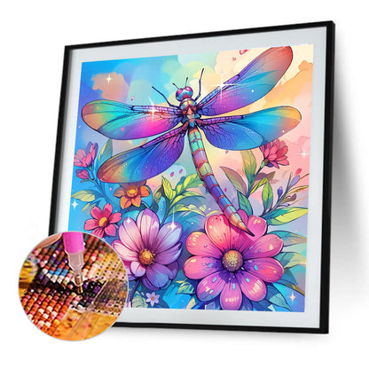 Dragonfly - Full Round Drill Diamond Painting 40*40CM