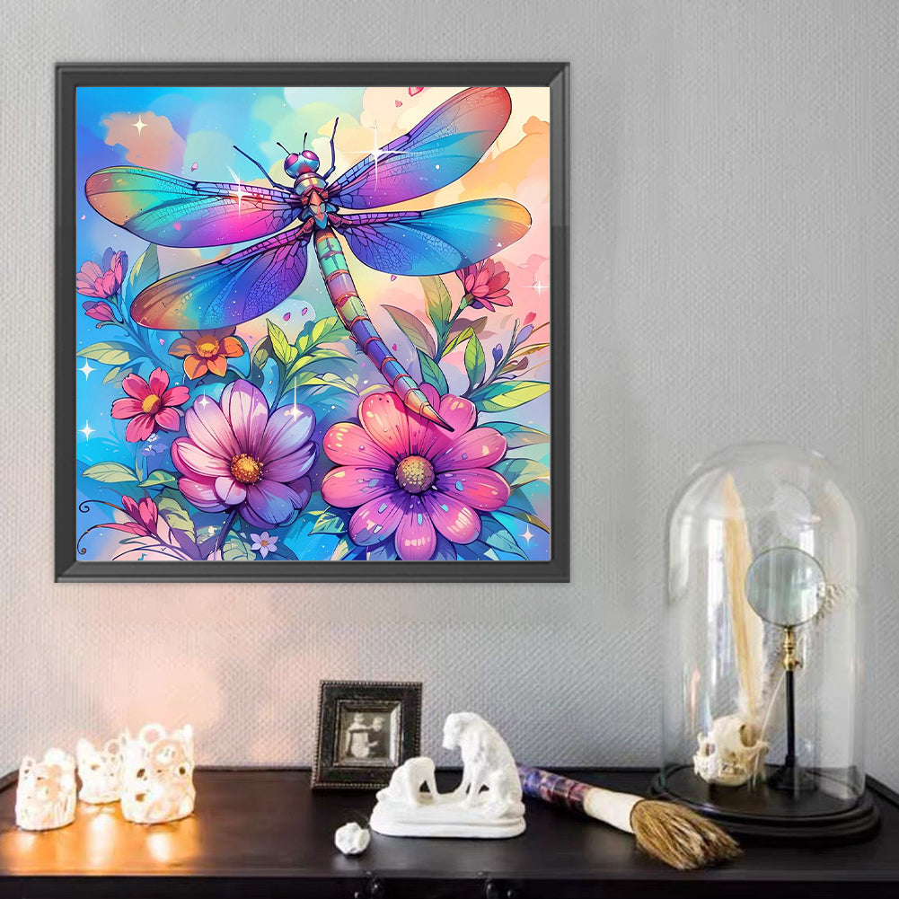 Dragonfly - Full Round Drill Diamond Painting 40*40CM