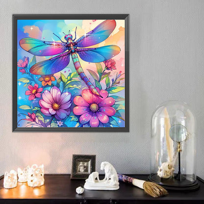 Dragonfly - Full Round Drill Diamond Painting 40*40CM