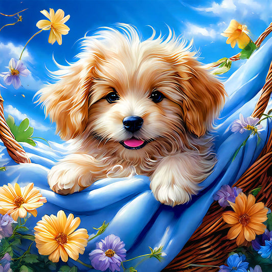 Dog - Full Round Drill Diamond Painting 40*40CM