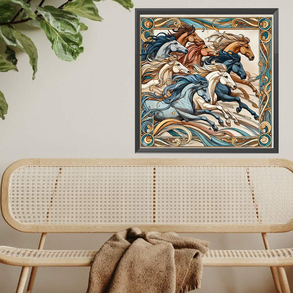 Galloping Horse - Full Square Drill Diamond Painting 40*40CM