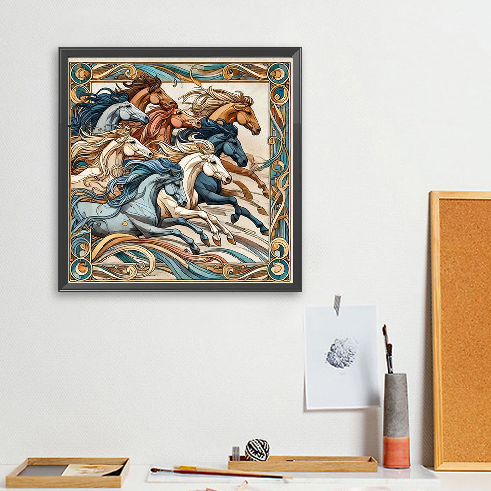 Galloping Horse - Full Square Drill Diamond Painting 40*40CM