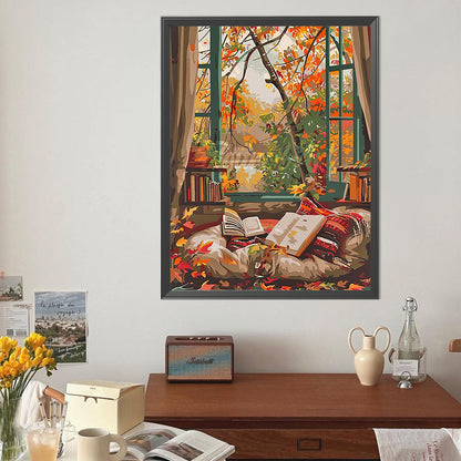 Retro Street House - Full Round Drill Diamond Painting 40*50CM