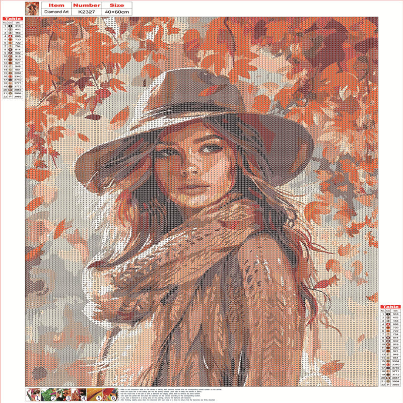 Elegant Woman - Full Round Drill Diamond Painting 40*60CM