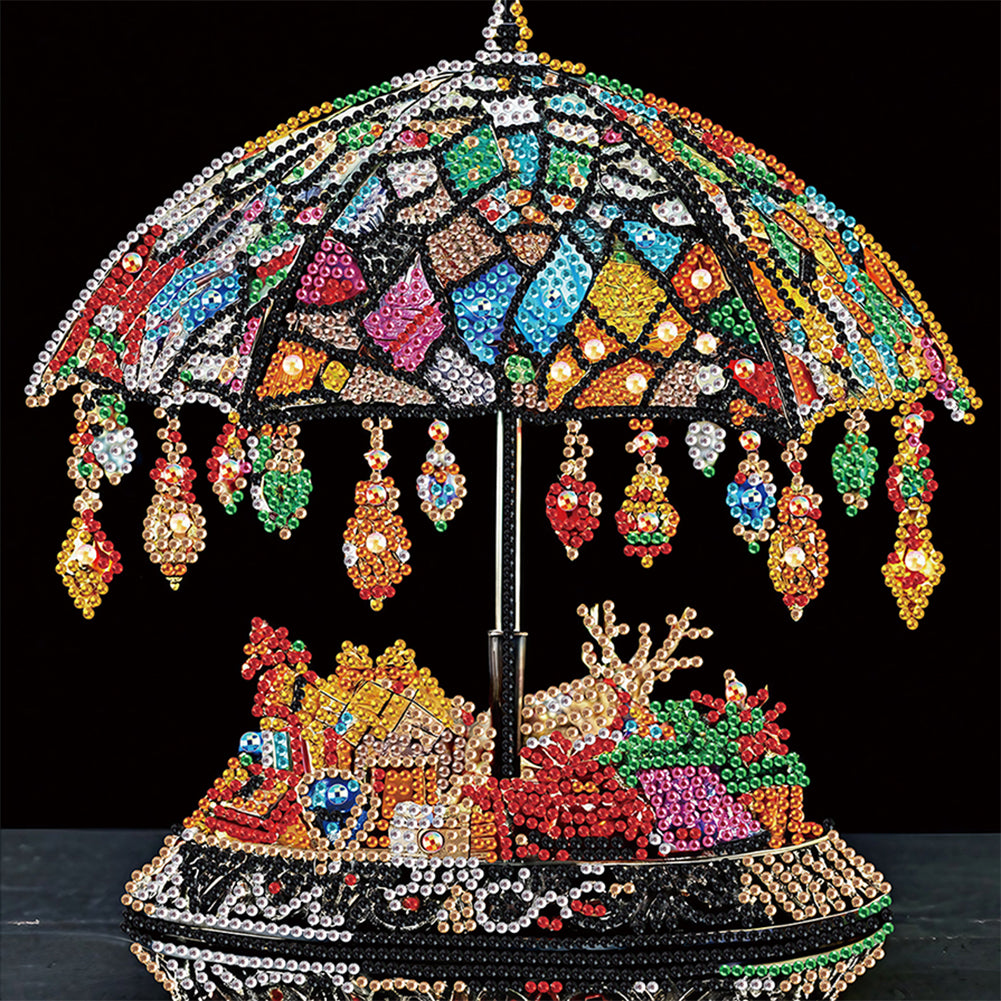 Crystal Retro Lamp - Special Shaped Drill Diamond Painting 30*30CM