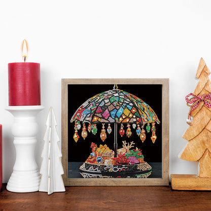 Crystal Retro Lamp - Special Shaped Drill Diamond Painting 30*30CM
