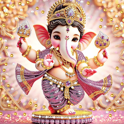 Ganesha Religion - Special Shaped Drill Diamond Painting 30*30CM