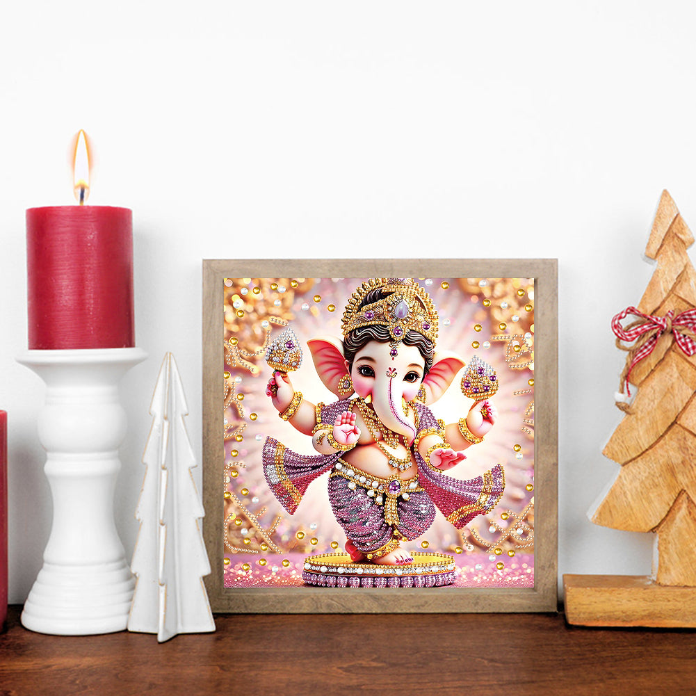 Ganesha Religion - Special Shaped Drill Diamond Painting 30*30CM