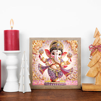 Ganesha Religion - Special Shaped Drill Diamond Painting 30*30CM