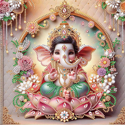 Ganesha Religion - Special Shaped Drill Diamond Painting 30*30CM