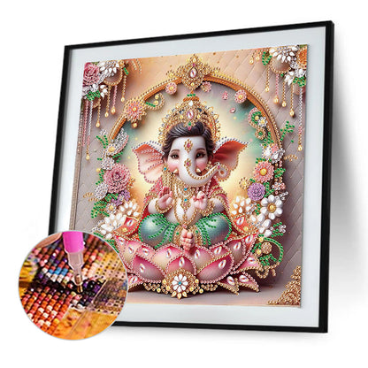 Ganesha Religion - Special Shaped Drill Diamond Painting 30*30CM