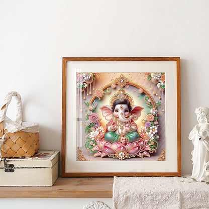 Ganesha Religion - Special Shaped Drill Diamond Painting 30*30CM