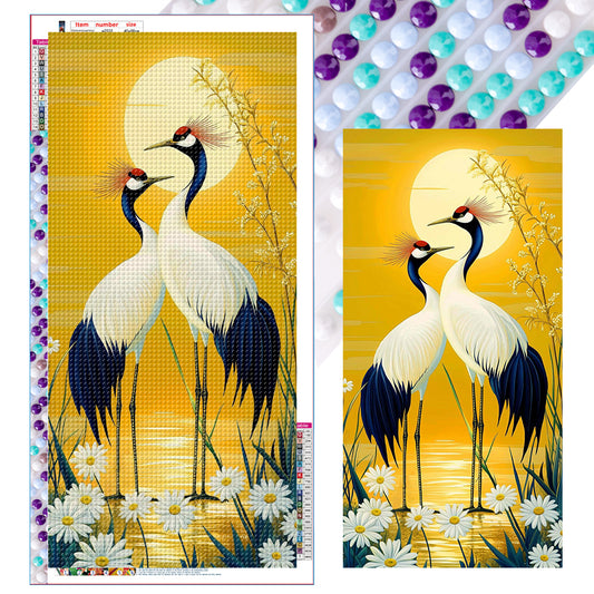 Crane - Full Round Drill Diamond Painting 40*80CM