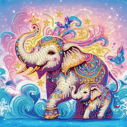 Elephant - Special Shaped Drill Diamond Painting 30*30CM
