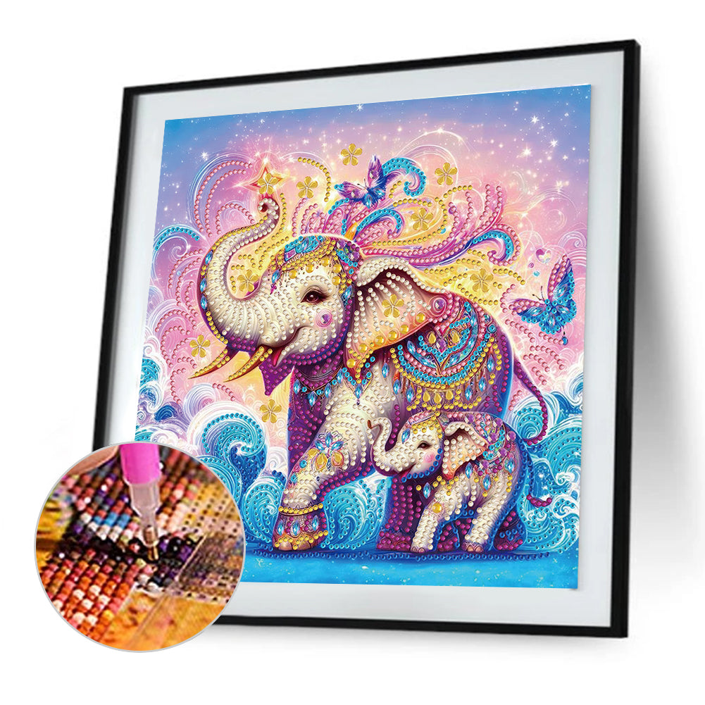 Elephant - Special Shaped Drill Diamond Painting 30*30CM