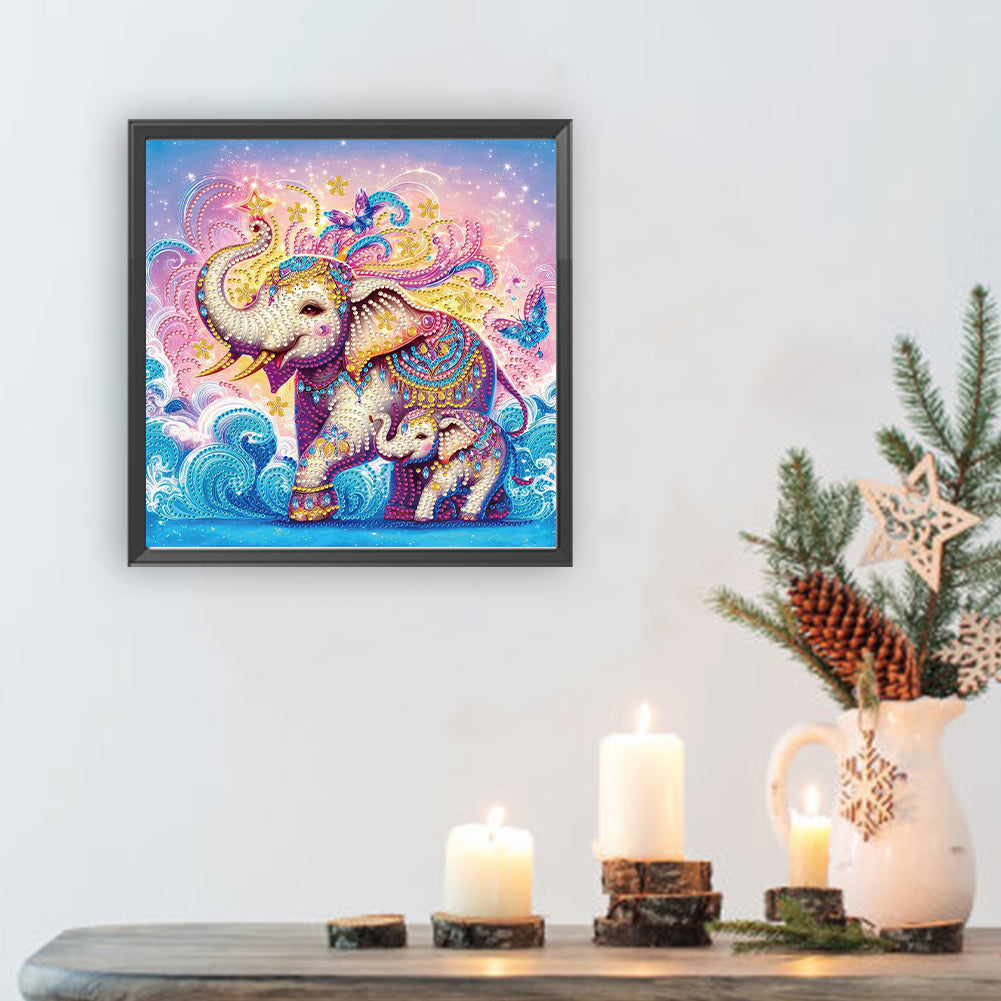 Elephant - Special Shaped Drill Diamond Painting 30*30CM