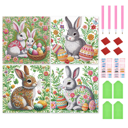Easter Egg Bunny - Special Shaped Drill Diamond Painting 30*30CM