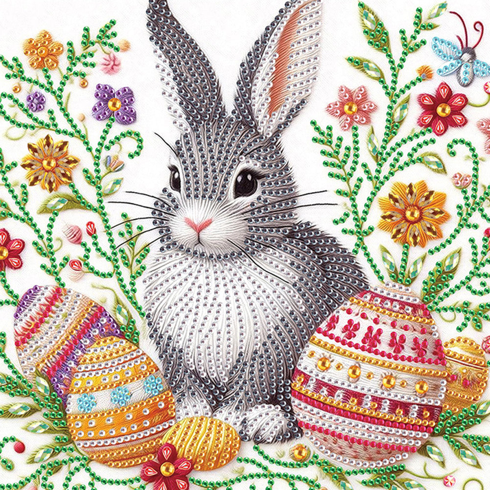 Easter Egg Bunny - Special Shaped Drill Diamond Painting 30*30CM