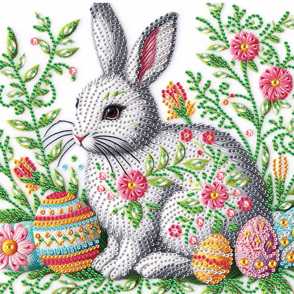 Easter Egg Bunny - Special Shaped Drill Diamond Painting 30*30CM