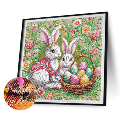 Easter Egg Bunny - Special Shaped Drill Diamond Painting 30*30CM