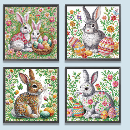 Easter Egg Bunny - Special Shaped Drill Diamond Painting 30*30CM