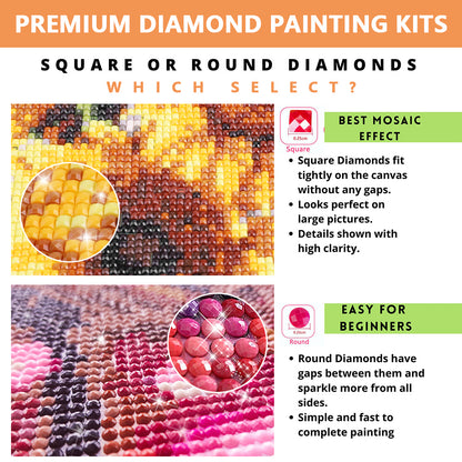 Crystal Flowers - Full Square Drill Diamond Painting 40*60CM