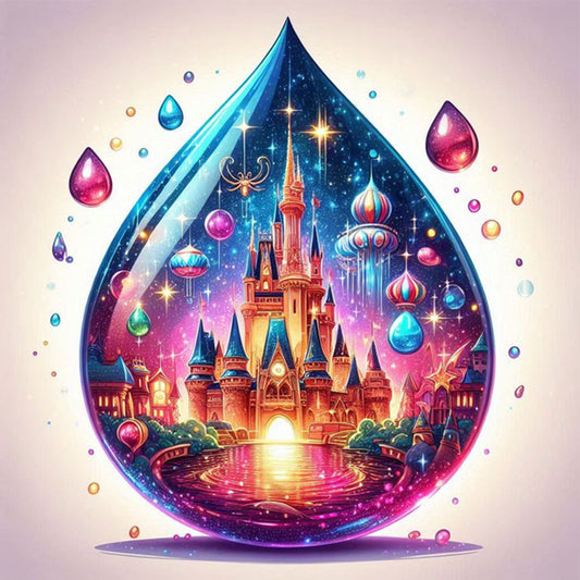 Water Drop Painting - Full Square Drill Diamond Painting 30*30CM