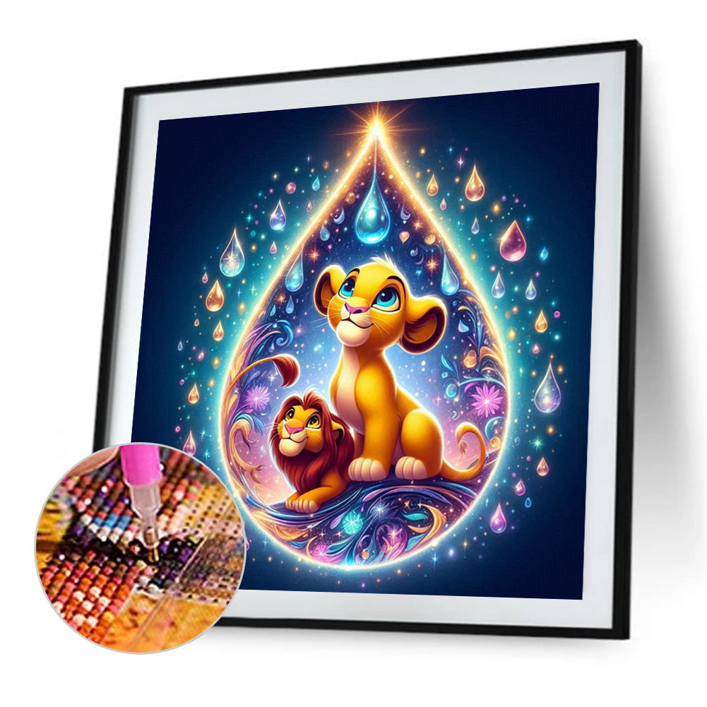 Water Drop Painting - Full Square Drill Diamond Painting 30*30CM