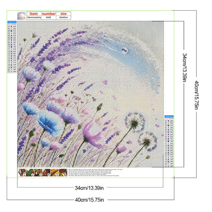 Flower - Full Round Drill Diamond Painting 40*40CM