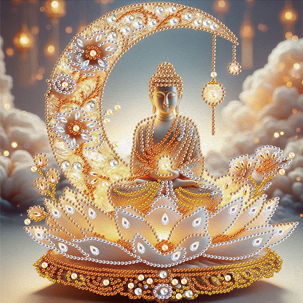 Buddha Statue - Special Shaped Drill Diamond Painting 30*30CM