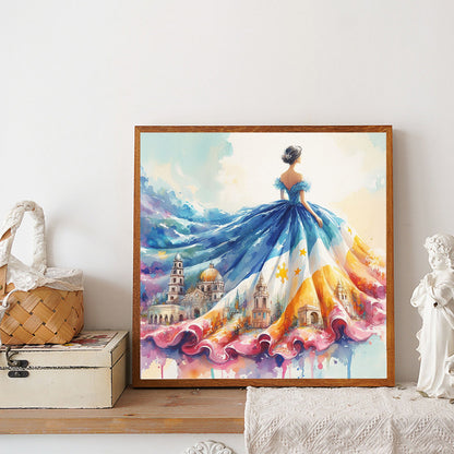 Skirt - Full Round Drill Diamond Painting 30*30CM