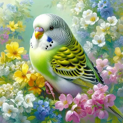 Bird - Full Round Drill Diamond Painting 40*40CM