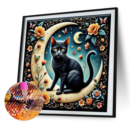 Black Cat - Full AB Square Drill Diamond Painting 40*40CM