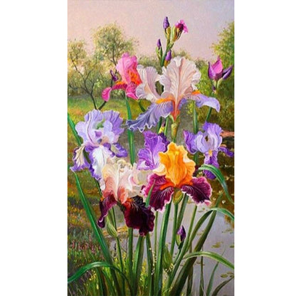 Iris - Full Round Drill Diamond Painting 30*50CM