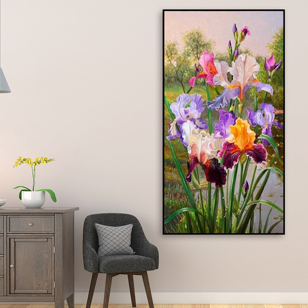 Iris - Full Round Drill Diamond Painting 30*50CM