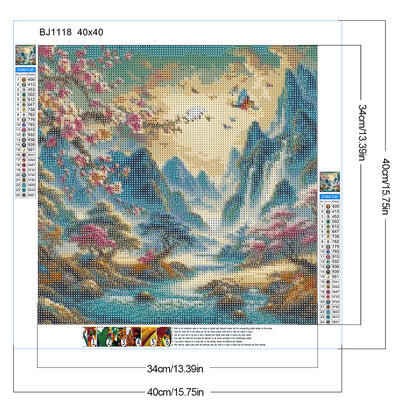 Landscape - Full Round Drill Diamond Painting 40*40CM