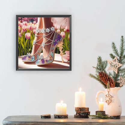 Exquisite High Heels - Special Shaped Drill Diamond Painting 30*30CM