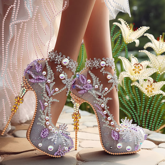 Exquisite High Heels - Special Shaped Drill Diamond Painting 30*30CM