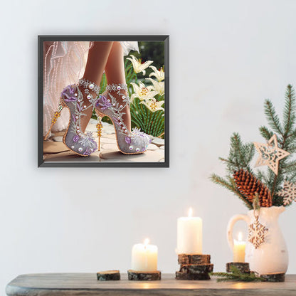 Exquisite High Heels - Special Shaped Drill Diamond Painting 30*30CM