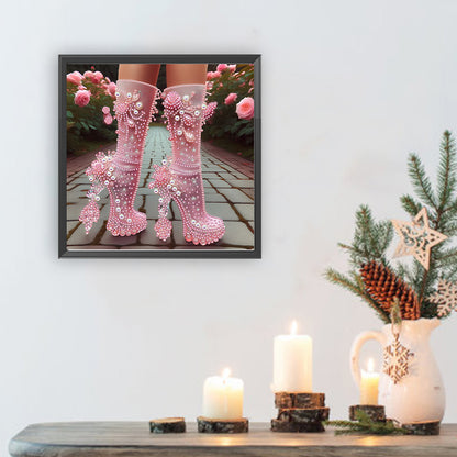 Exquisite High Heels - Special Shaped Drill Diamond Painting 30*30CM