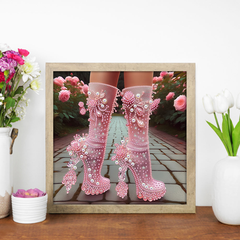 Exquisite High Heels - Special Shaped Drill Diamond Painting 30*30CM