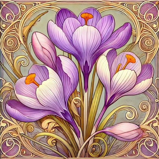 Freesia - Full Square Drill Diamond Painting 40*40CM