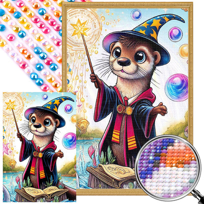 Wizard Otter - Full AB Round Drill Diamond Painting 40*60CM