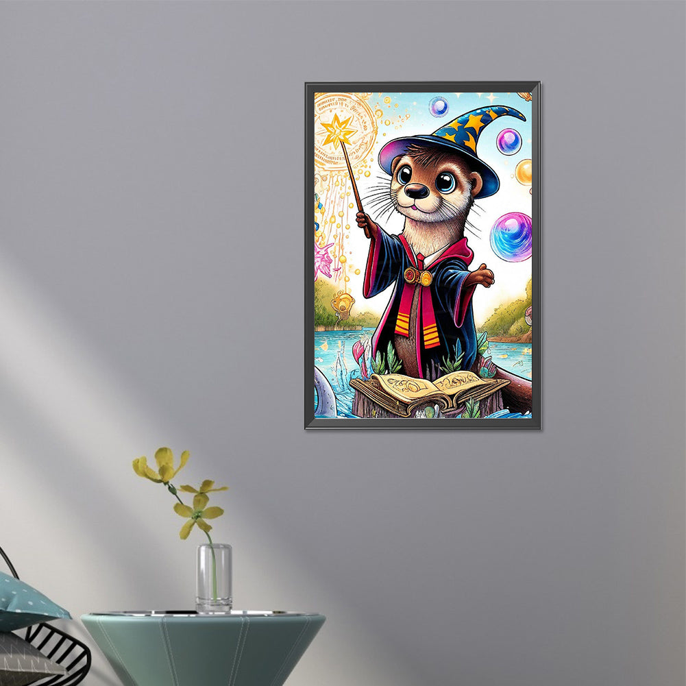 Wizard Otter - Full AB Round Drill Diamond Painting 40*60CM