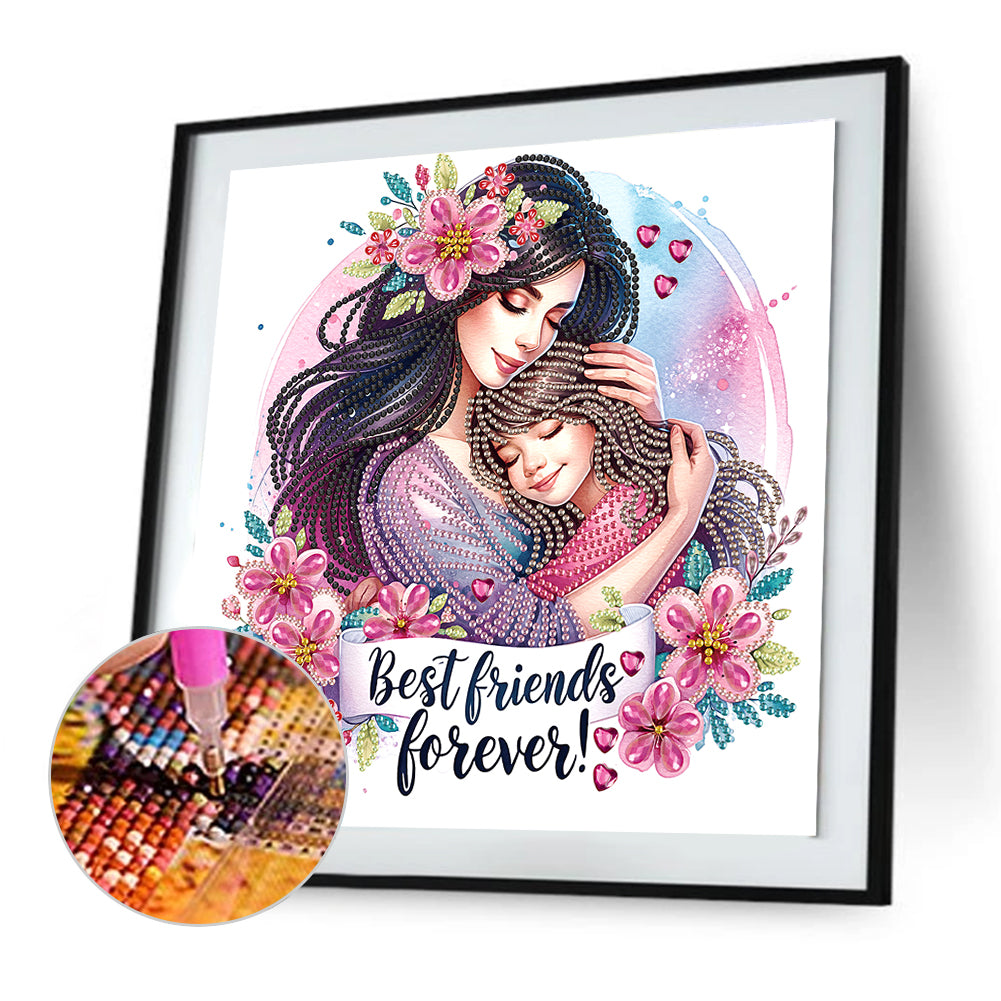 Mother'S Day - Special Shaped Drill Diamond Painting 30*30CM