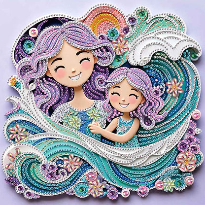 Mother'S Day - Special Shaped Drill Diamond Painting 30*30CM